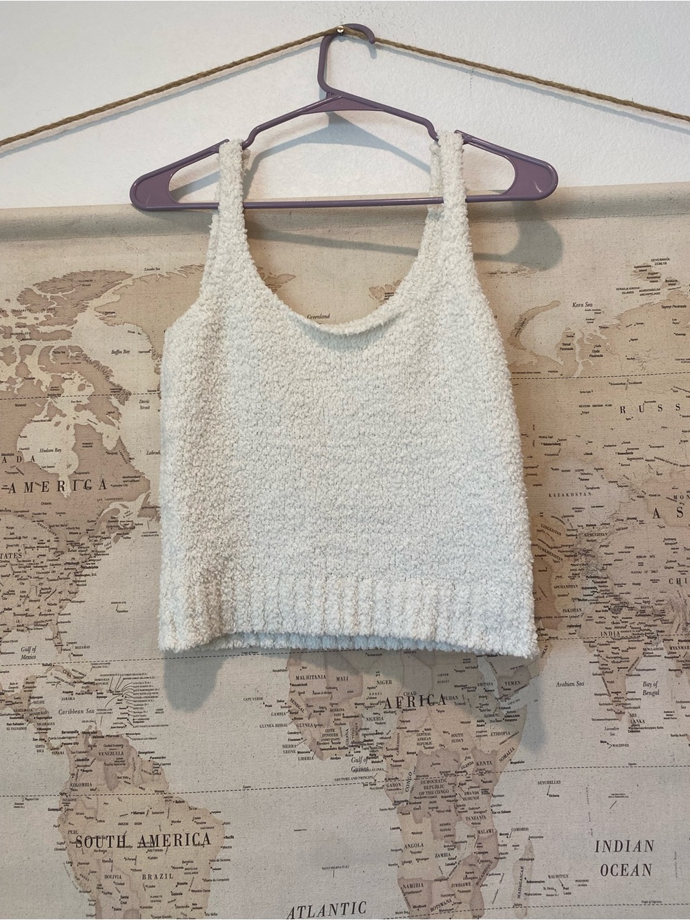 Skim Cozy Cream Bouclé Tank Top